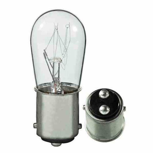 Larson S6 Incandescent Bulb - DC Bayonet (BA15d) Base - 24V AC - 1500 Hour Life Span - 40 Lumens