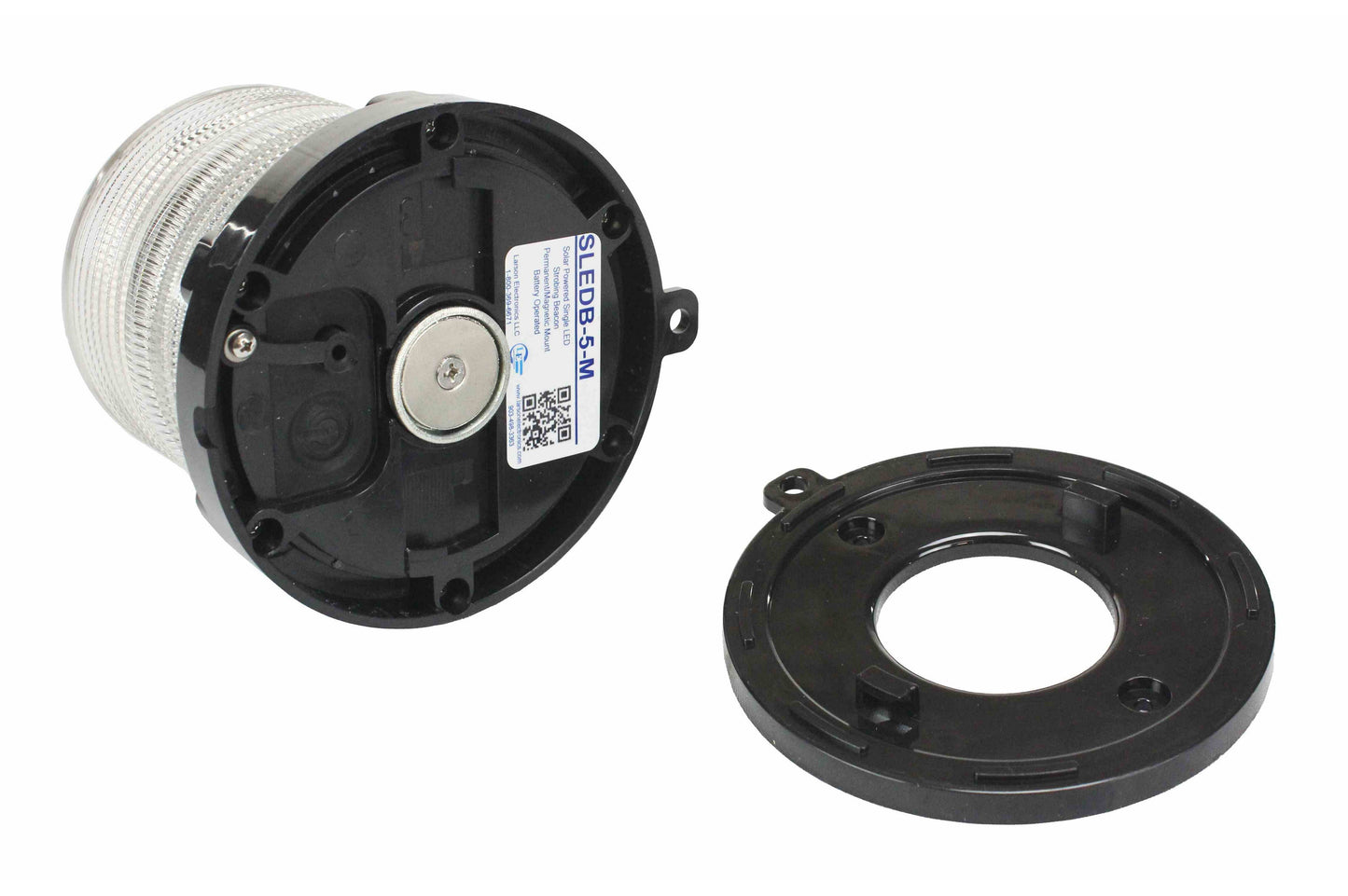 Larson Replacement Permament Mounting Base/Lock Ring for SLEDB-5-M Strobe Lights