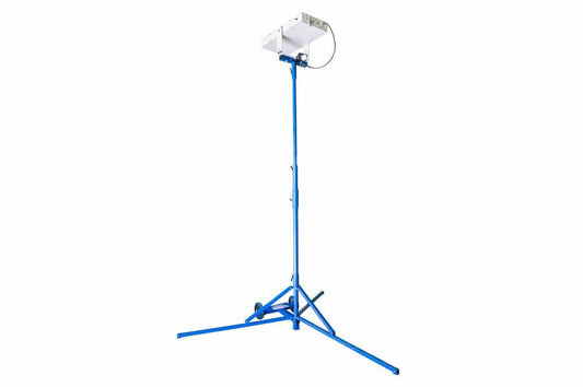 10W Portable Solar Powered Quadpod LED Light - 12 Hr Run Time - Day/Night Photocell or Motion Sensor