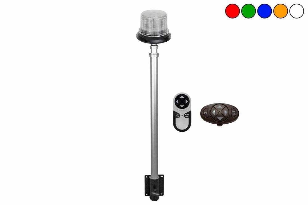 14.4W Pole Mounted Class 1 LED Strobe Light - 1400 lms - (2) Wireless Remotes - 16' Cord