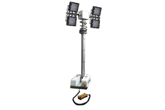 Larson 240W Vehicle Roof Mount Tower LED Light - (4) 60W LED Lamps - 12V DC - Remote Rotation - 13.5'