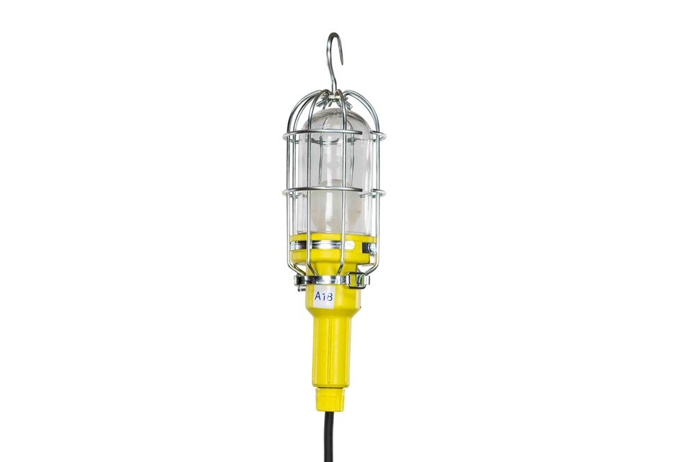 100 Watt Incandescent Vapor Proof Droplight / Handlamp - 50' 16/3 SOOW Cord - NEMA 4X