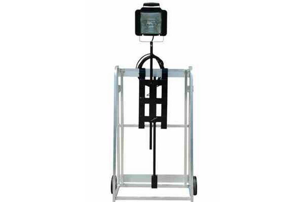 Low Voltage Scaffold Mount Work Light - 12/24V Quartz Light - Rail Mount w/ Elevation - 25' cord