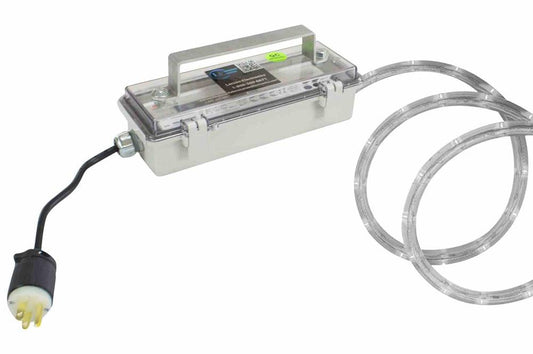 22’ Weatherproof LED Rope Light - 17.6- 120-277V AC Stepped Down to 12V DC