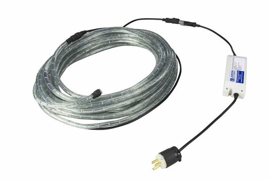 60’ Weatherproof LED Rope Light - 48W - 120-277V AC Stepped Down to 12V DC - Deutsch Connectors