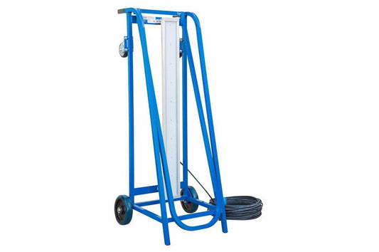 160W LED Light Fixture w/ Portable Dolly Cart - 19200 Lumens - 100' 16/3 SOOW w/ Gen. Area Cord Cap