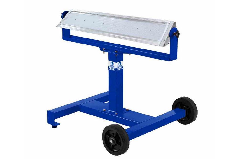 160W Mobile LED Light Stand w/ Wheels - 360 Rotation - Dual Wheels - IP65 Waterproof