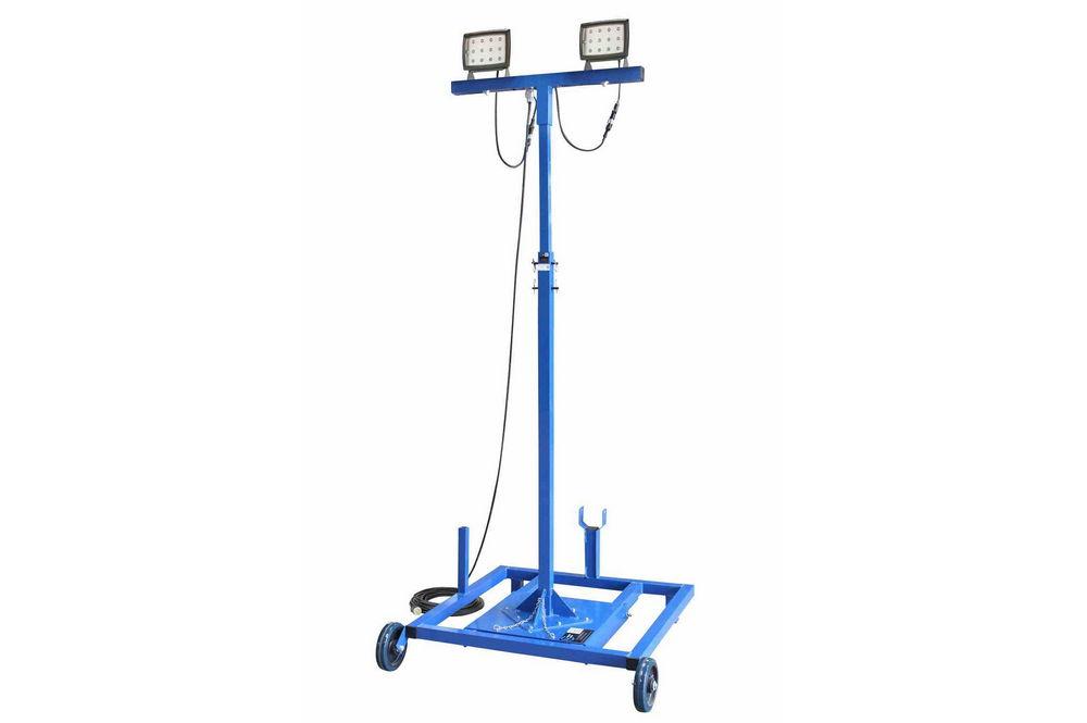 2, 40-Watt LED Emitters on Industrial Tripod Mount - 120-277VAC - Extends 3.5' to 10' - 100' SOOW Co