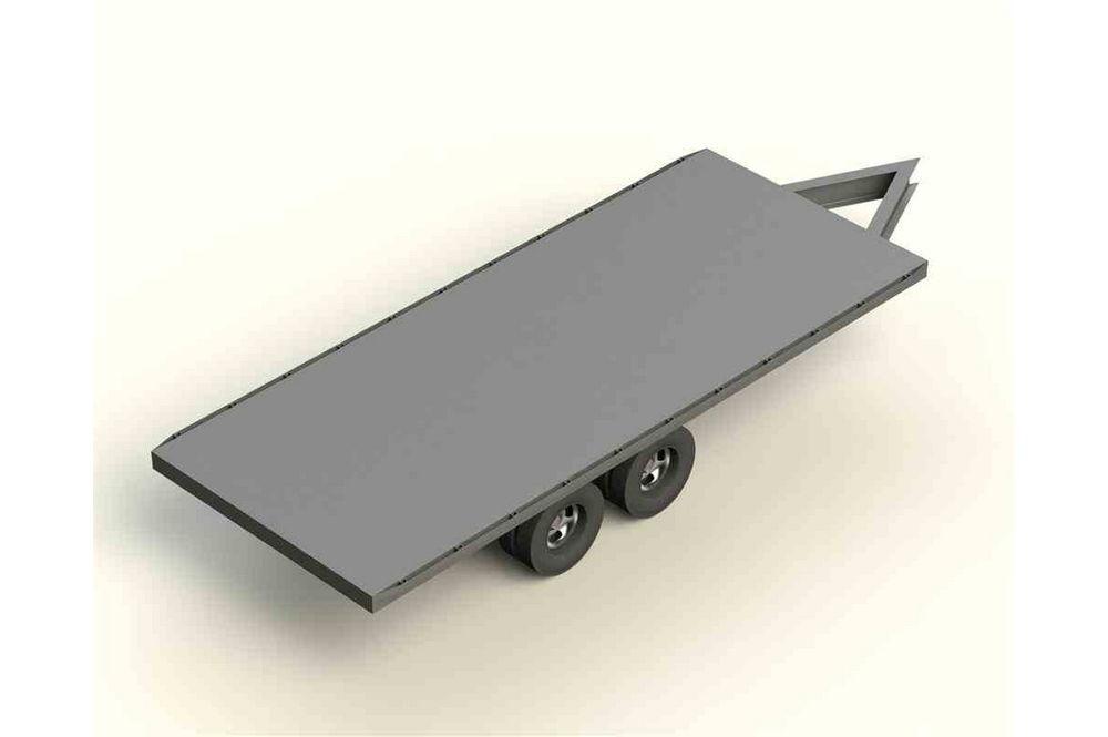 20ft Tandem Axle Duly Trailer - 20' x 8.35' Trailer Bed - 7200lb Capacity