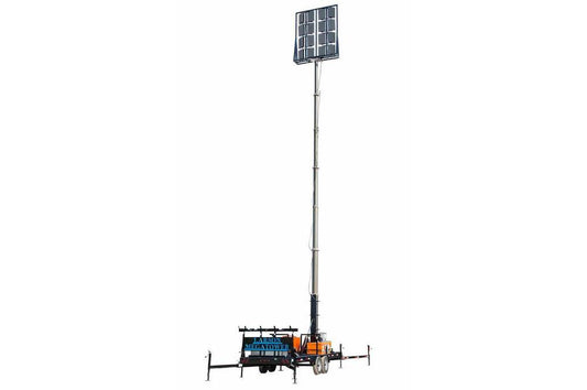 50' Pneumatic Megatowerâ„¢ on 21 Foot Trailer - 11KW Genset - 110 Gallons - Lights NOT Included