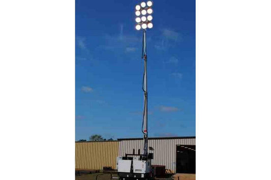 Larson Electronics Megatower 9 X 1500W MH - 1,350,000 Lumens- 65' Height - Trailer Mounted