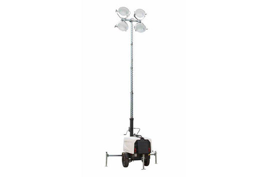 7,000 Watt Generator - Water Cooled Diesel Engine - 30' Telescoping Tower - 220V - 4x1500W Fixtures