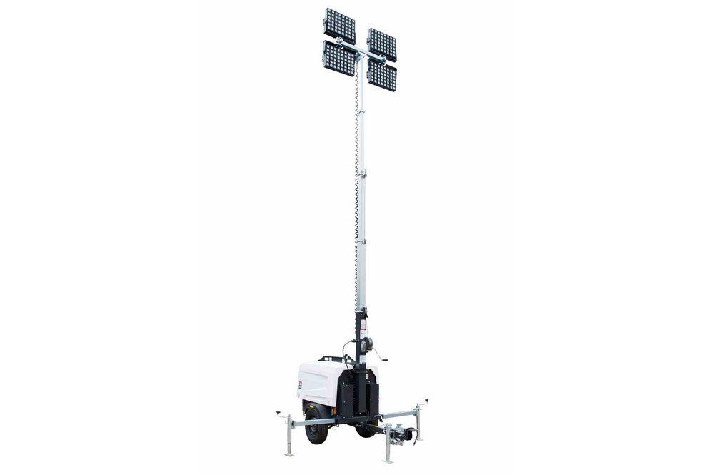 6,000 Watt Generator - Water Cooled Diesel Engine - 30' Telescoping Tower - (4) 480W LED Fixtures
