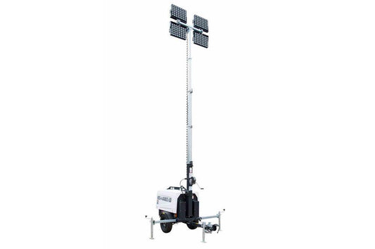 6,000 Watt Generator - Water Cooled Diesel Engine - 25' Telescoping Tower - (4) 500W LED Fixtures