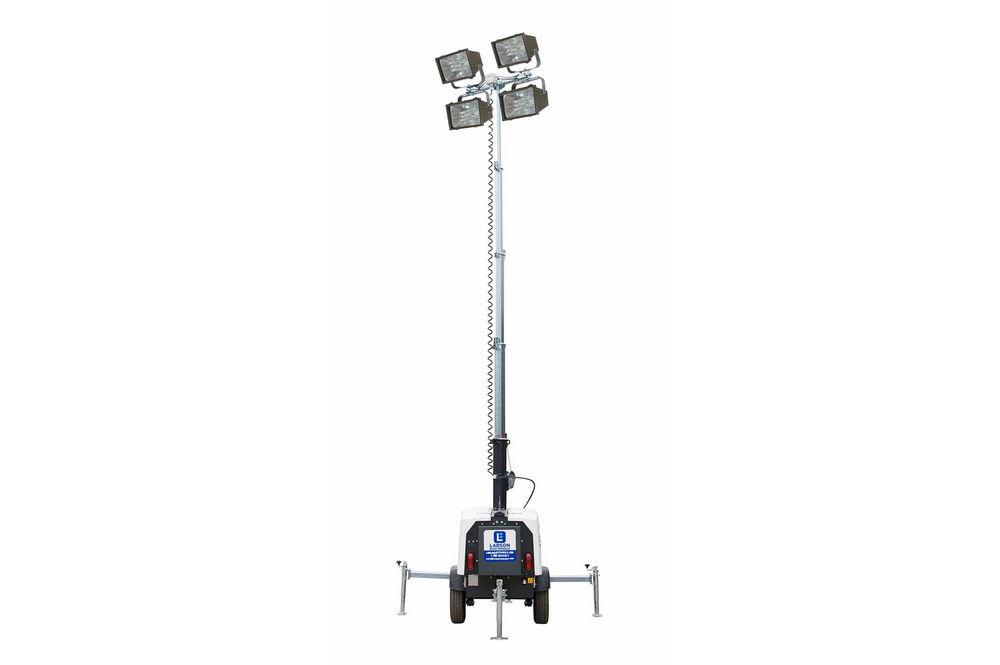 1600W Mobile Metal Halide Light Tower - 7500W Genset - 25' Telescoping Tower - (4) 400W MH Lamps