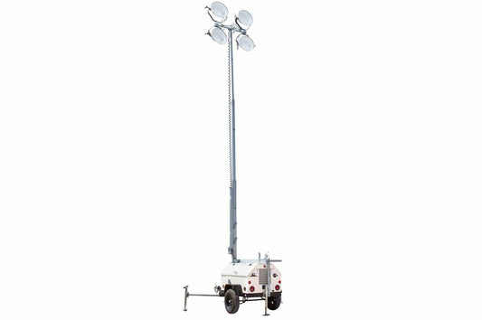 4000W Metal Halide Light Tower - 6kW Diesel Generator - 23' Tower - 40 Gal Capacity - DOT