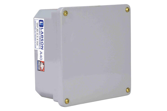Larson Weatherproof Junction Box - 8"x 8"x 4" - Corrosion Resistant Plastic Moulding Construction - NEMA 6P