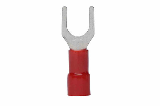 Larson 100 Pack - #10 22-18 AWG Red Spade Terminal Connectors