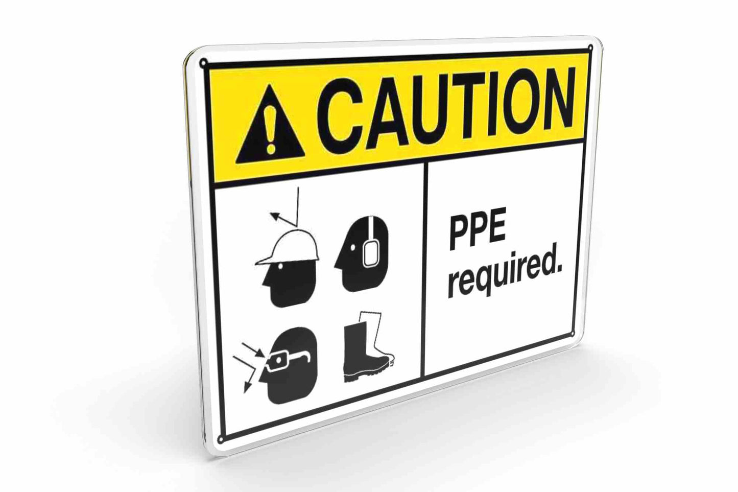 Larson PPE Required Sign - Includes (1) Polycarbonate Warning Sign