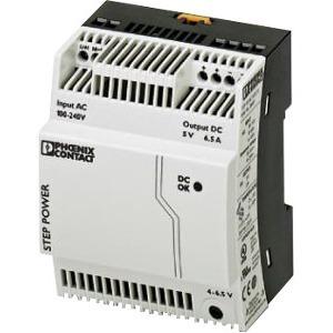 Perle Systems Perle STEP-PS/1AC/5DC/6.5 Single-Phase DIN Rail Power Supply - DIN Rail - 120 V AC, 230 V AC, 95 V DC, 250 V DC Input - 5 V DC @ 6.5 A Output - 32.50 W