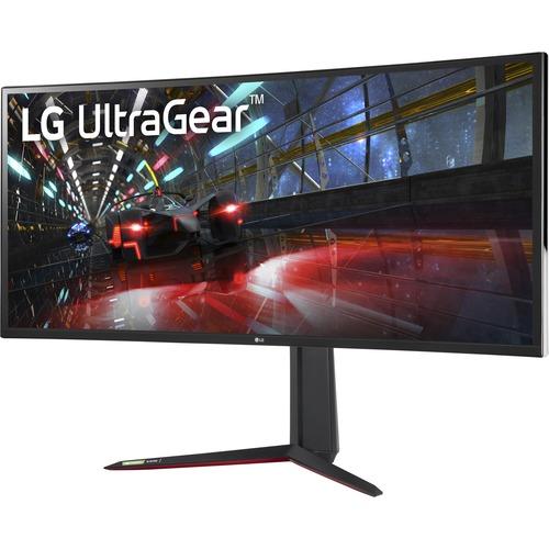 Lg Electronics LG UltraGear 38GN950-B 38" UW-QHD+ Curved Screen Gaming LCD Monitor - 21:9 - Black - 38.00" (965.20 mm) Class - Nano In-plane Switching (Nano IPS) Technology - 3840 x 1600 - 1.07 Billion Colors - FreeSync Premium Pro/G-sync Compatible - 45