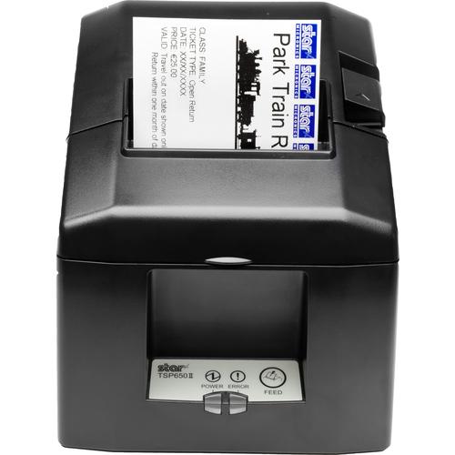Star Micronics TSP654II Direct Thermal Printer - Monochrome - Wall Mount - Receipt Print - Parallel - With Cutter - Gray - 3.15" Print Width - 300 mm/s Mono - 203 dpi - 3.15" (80 mm) Label Width