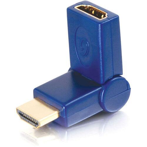 C2G Velocity HDMI Female to Male Port Saver Adapter - 1 x Male - 1 x Female - Blue