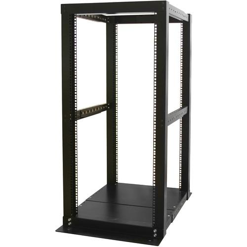 Startech Directship StarTech.com 4 Post Open Frame Rack - 25U Rack Cabinet - Heavy Gauge Mounting Rails - Open Frame - Server Rack (4POSTRACK25) - Store your servers, network and telecommunications equipment in this 25U open-frame rack - 25U Adjustable D