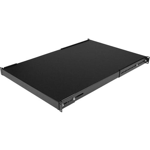 StarTech.com 1U Adjustable Mounting Depth Rack Mount Shelf - Heavy Duty Fixed Rack Shelf - 175lbs / 80kg - Add a high capacity, adjustable depth fixed shelf into almost any server rack or cabinet - Adjustable Mounting Depth Rack Mount Shelf - Rackmount S
