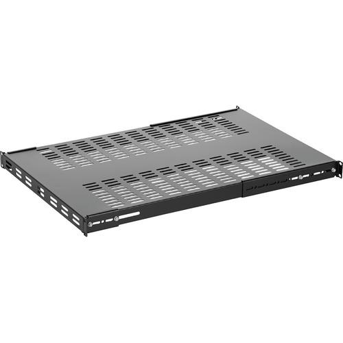StarTech.com 1U Adjustable Mounting Depth Vented Rack Mount Shelf - Heavy Duty Fixed Rack Shelf - 250lbs / 113kg - Add a high capacity, adjustable depth vented shelf into almost any server rack or cabinet - Adjustable Mounting Depth Rack Mount Shelf - Ra