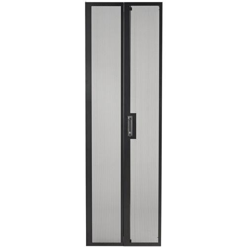 Schneider Electric APC by Schneider Electric NetShelter SV 42U 600mm Wide Perforated Split Rear Doors - 42U Rack Height - External - Black