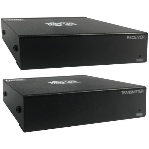 Tripp Lite B127M-101-H Video Extender Transmitter/Receiver - 1 Input Device - 1 Output Device - 230 ft (70104 mm) Range - 2 x Network (RJ-45) - 1 x HDMI In - 1 x HDMI Out - 4K UHD - 3840 x 2160 - Twisted Pair - Category 6 - Rack-mountable - TAA Compliant