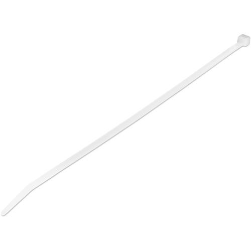 StarTech.com 10"(25cm) Cable Ties, 2-5/8"(68mm) Dia, 50lb(22kg) Tensile Strength, Nylon Self Locking Ties, UL Listed, 100 Pack, White - Cable ties for 2.67"/68 mm bundle diameter - Extra Large nylon/plastic zip wraps for electrical/network cable/Tool-les