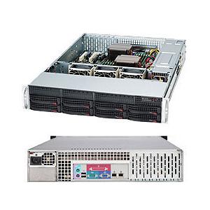 Super Micro Supermicro SuperChassis SC825TQ-563LPB Rackmount Enclosure - Rack-mountable - Black - 2U - 8 x Bay - 3 x Fan(s) Installed - 560 W - EATX, ATX Motherboard Supported - 8 x External 3.5" Bay - 7x Slot(s) - 2 x USB(s)