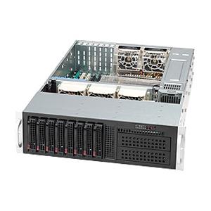 Super Micro Supermicro SuperChassis SC835TQ-R920B Rackmount Enclosure - Rack-mountable - Black - 3U - 11 x Bay - 5 x Fan(s) Installed - 2 x 920 W - EATX Motherboard Supported - 3 x External 5.25" Bay - 8 x External 3.5" Bay - 7x Slot(s)