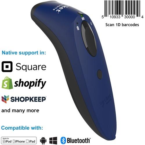 Socket Communication SocketScan® S730, 1D Laser Barcode Scanner, Blue, Blue - S730, 1D Laser Barcode Scanner, Blue, Blue