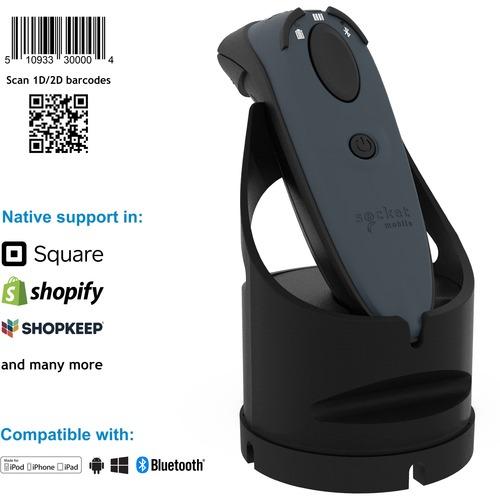Socket Communication Socket Mobile DuraScan D760 Handheld Barcode Scanner - Wireless Connectivity - 30" (762 mm) Scan Distance - 1D, 2D - Imager - Bluetooth - Gray