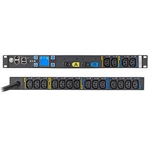 Eaton 18-Outlet PDU - NEMA L6-30P - 18 x IEC 60320 C13 - 230 V AC - 5.76 kW - Network (RJ-45) - 1U - Horizontal - Rack-mountable