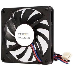 StarTech.com TX3 Dual Ball Bearing Replacement Fan - CPU Cooler fan - 70 mm - black - 70mm - 3500rpm 1 x Dual Ball Bearing