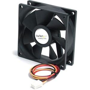 StarTech.com 80x25mm Ball Bearing Quiet Computer Case Fan w/ TX3 Connector - Fan Kit - 80mm - 2000rpm
