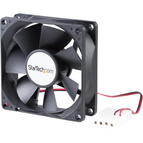 StarTech.com 80x25mm Dual Ball Bearing Computer Case Fan w/ LP4 Connector - System fan kit - 80 mm - 80mm - 3000rpm