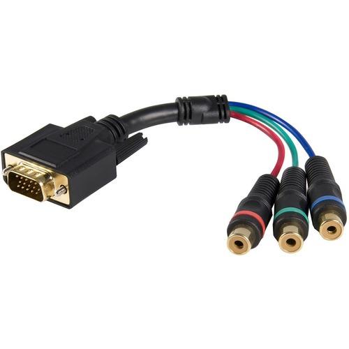 StarTech.com StarTech.com Cable adapter - RCA breakout - HD15 (m) - component (f) - 6in - HD-15 Male VGA