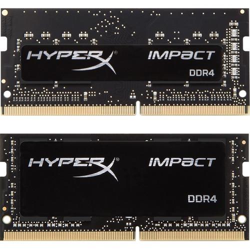 Kingston HyperX Impact 16GB (2 x 8GB) DDR4 SDRAM Memory Kit - 16 GB (2 x 8GB) - DDR4-2666/PC4-21300 DDR4 SDRAM - 2666 MHz - CL15 - 1.20 V - Non-ECC - Unbuffered - 260-pin - SoDIMM