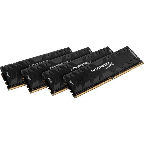 Kingston Predator Memory Black - 32GB Kit (4x8GB) - DDR4 3000MHz Intel XMP CL15 DIMM - 32 GB (4 x 8GB) - DDR4-3000/PC4-24000 DDR4 SDRAM - 3000 MHz - CL15 - 1.35 V - Non-ECC - Unbuffered - 288-pin - DIMM