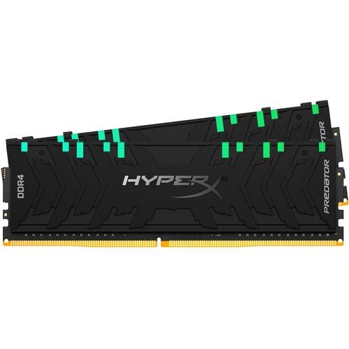 Kingston HyperX Predator 64GB DDR4 SDRAM Memory Module - For Desktop PC - 64 GB (2 x 32GB) - DDR4-3000/PC4-24000 DDR4 SDRAM - 3000 MHz - CL16 - 1.35 V - Non-ECC - Unbuffered - 288-pin - DIMM - Lifetime Warranty