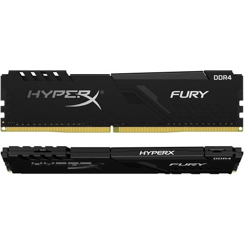 Kingston HyperX Fury 16GB (2 x 8GB) DDR4 SDRAM Memory Kit - For Desktop PC - 16 GB (2 x 8GB) - DDR4-3466/PC4-27700 DDR4 SDRAM - 3466 MHz - CL16 - 1.35 V - Non-ECC - Unbuffered - 288-pin - DIMM