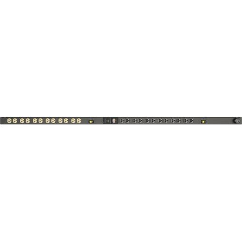 Vertiv Geist MN01D4B1-24D203-3TL5A0A10-S 24-Outlets PDU - Metered - NEMA L5-30P - 24 x NEMA 5-20R - 120 V AC - 0U - Vertical - Rack-mountable