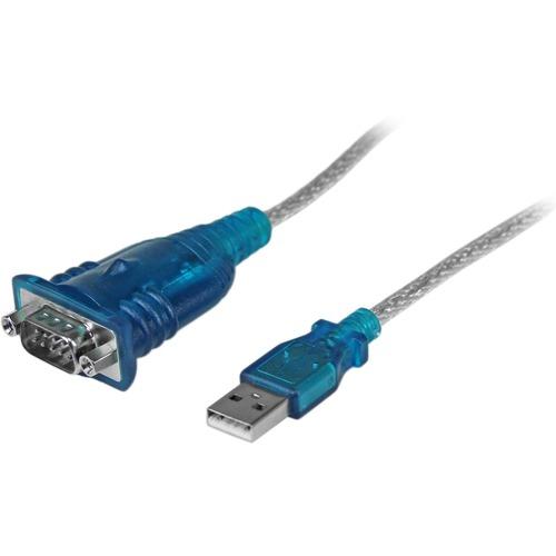 StarTech.com USB to Serial Adapter - Prolific PL-2303 - 1 port - DB9 (9-pin) - USB to RS232 Adapter Cable - USB Serial - Add an RS232 serial port to your laptop or desktop computer through USB - 1 Port USB to RS232 Serial Adapter Cable - M/M - USB to Ser