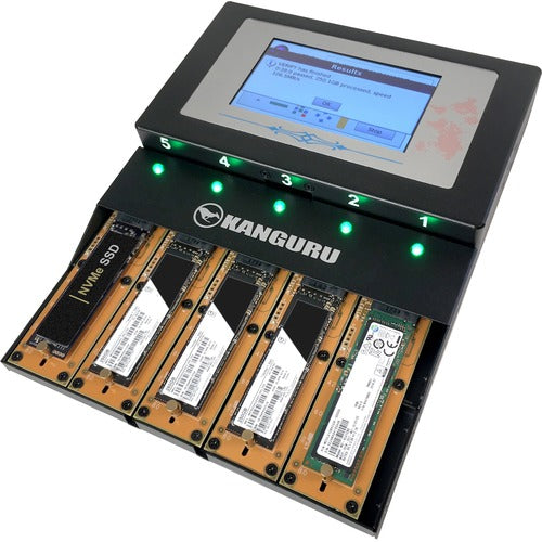 Kanguru Solutions Kanguru KanguruClone 4 M.2 NVMe SSD Duplicator - Standalone - TAA Compliant - 1 x Source Drive(s) Supported - 4 x Destination Drive(s) Supported - M.2 Drive Interface - USB 2.0 - PuriLite