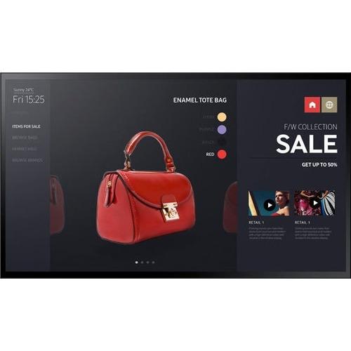 Samsung PM43F-BC - Edge-Lit LED Multi-Point Capacitive Touch Display for Business - 43" LCD - Touchscreen Cortex A12 1.30 GHz - 2.50 GB - 1920 x 1080 - Edge LED - 400 cd/m‚² - 1080p - HDMI - USB - DVI - Serial - Wireless LAN - Ethernet - Tizen 2.4